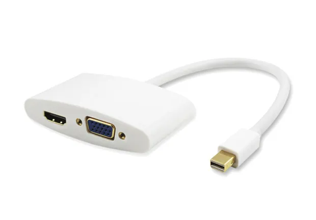 Mini DisplayPort to HDMI+VGA Converter
