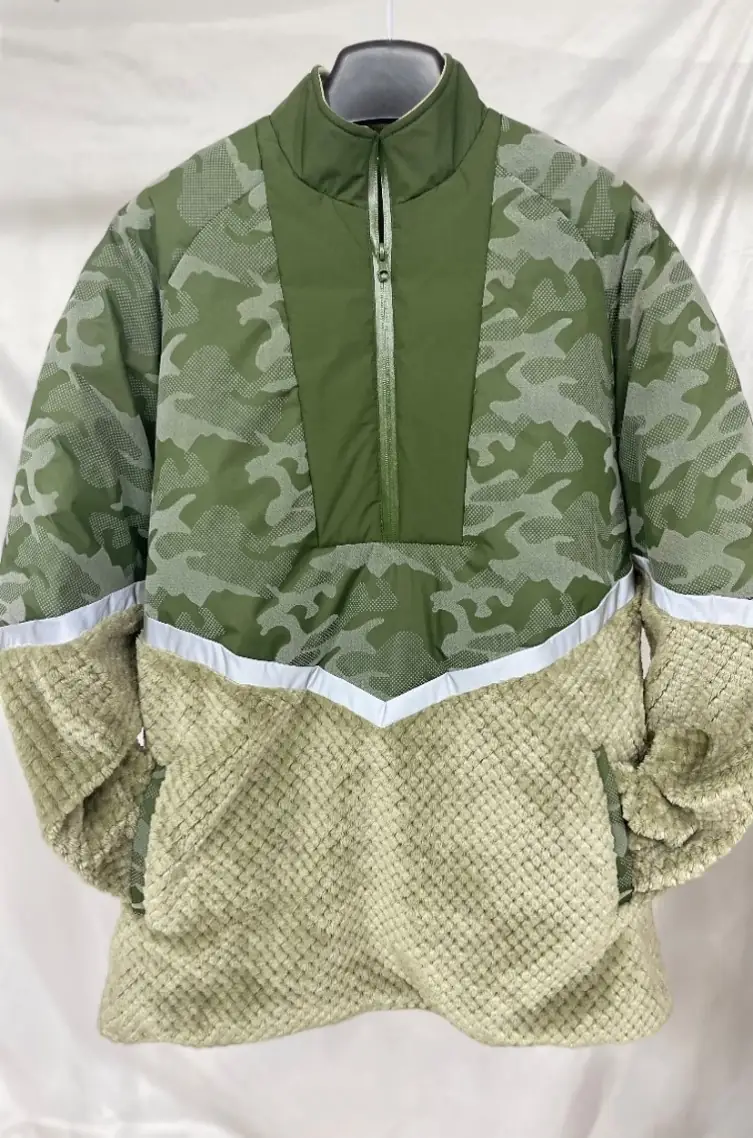 YD-729 reflective jacket with 3D camouflage print and integrated reflective tape