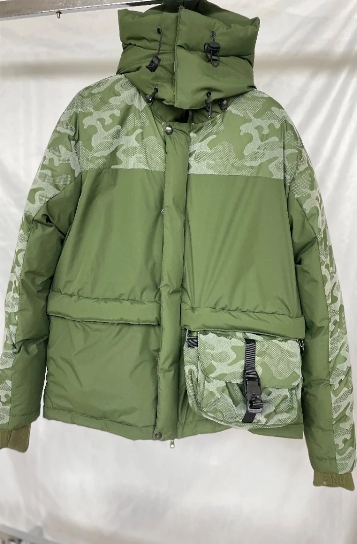 YD-805-1 jacket close-up of shell fabric and DWR finish detail
