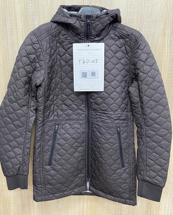 YD215 fabric sample with visible 100% nylon construction and cotton layer integration