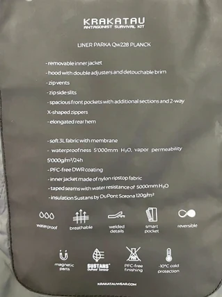 YD228 inner layer with 100% nylon lining and SUSTANS Du Pont cotton layer