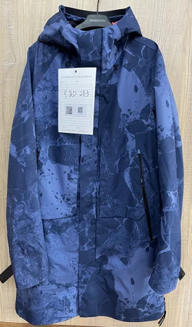YD283 garment in 100% terylene fabric with DWR finish