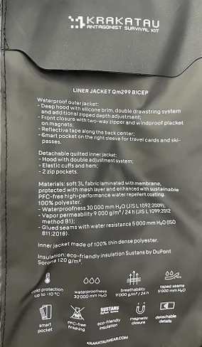 YD299 garment with detailed fabric layering and seam treatment