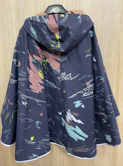 YD316 outdoor garment in recycled terylene fabric, back view