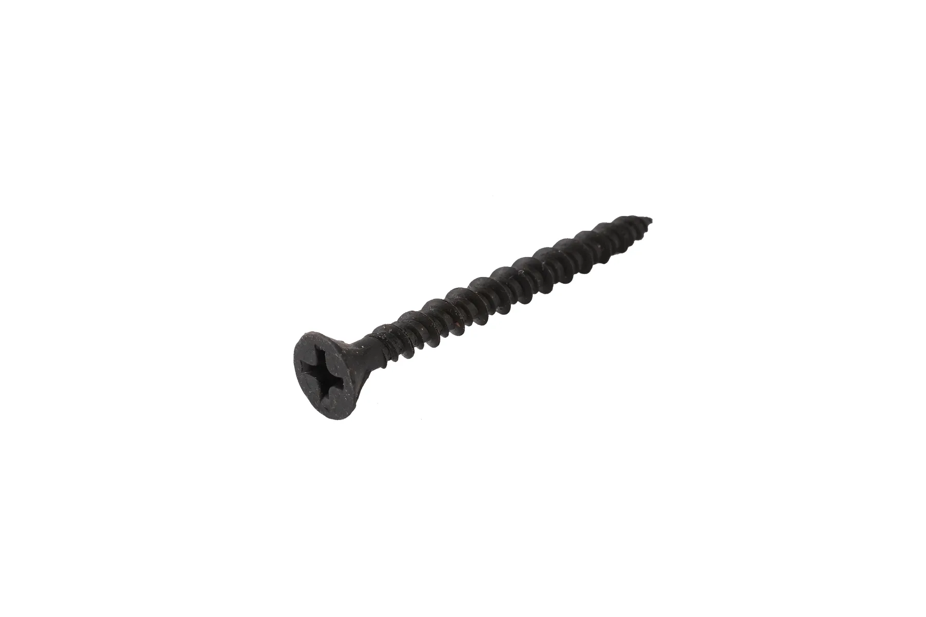 Black phosphate hi-lo thread drywall screw with a bugle head