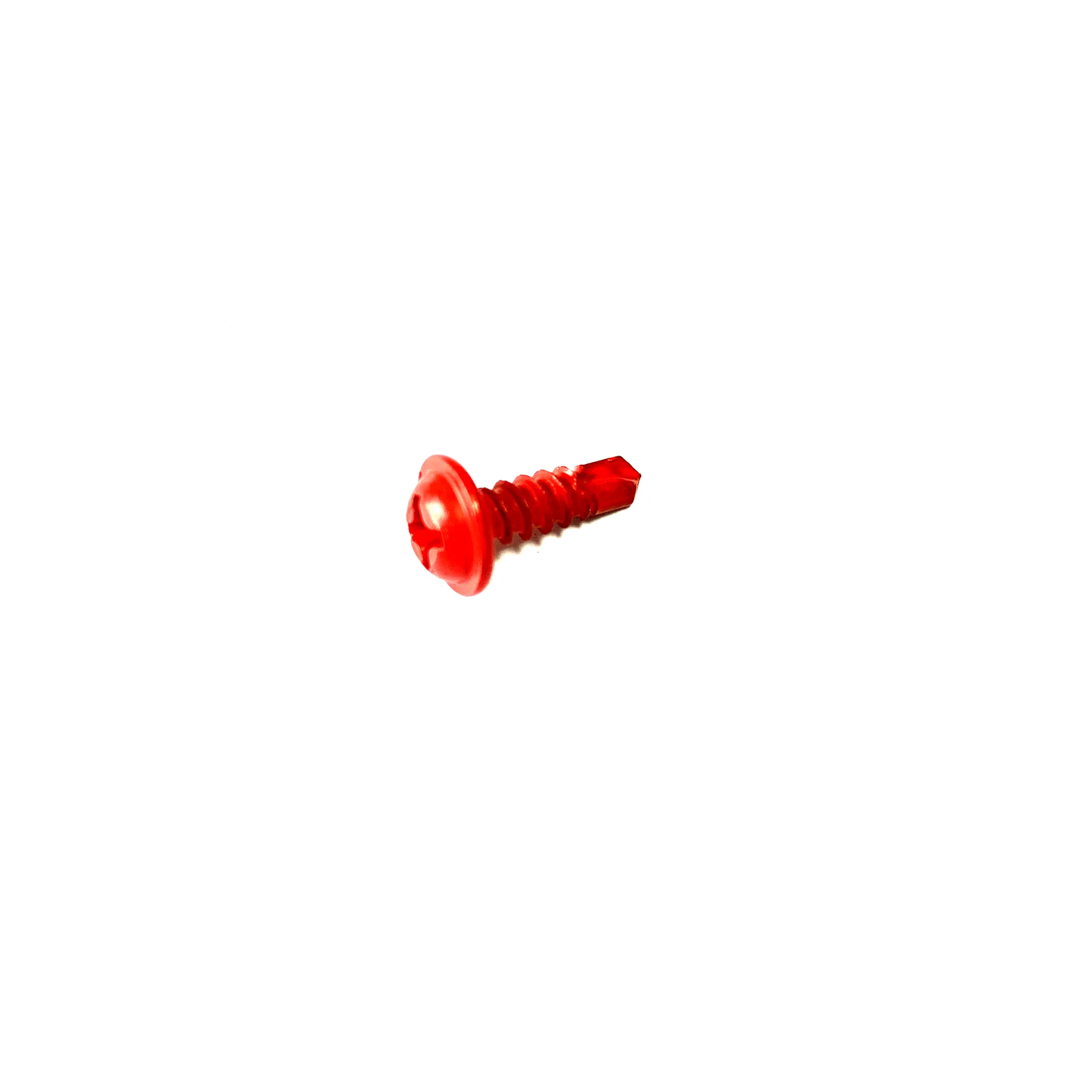 Red colour coated modified truss head Phillips self-drilling screw