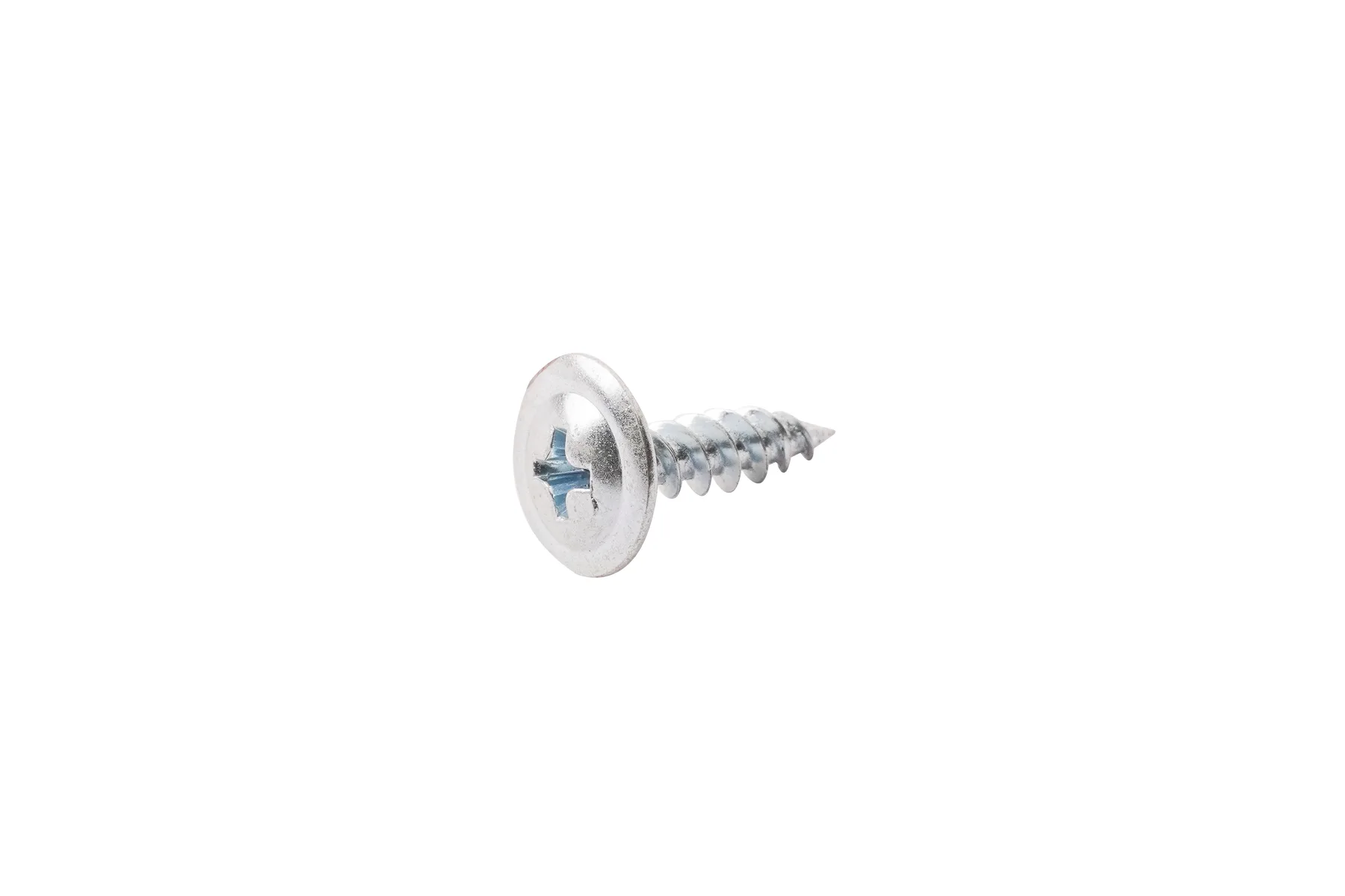 Zinc plated modified truss head Phillips self-tapping screw