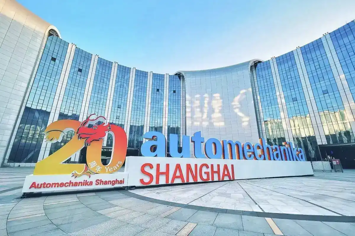 Automechanika Shanghai exhibition signage at the exhibition centre