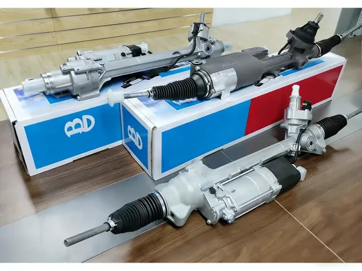 Electric power steering rack next to its printed HONDMODI carton