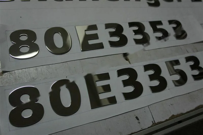 Sign letters of this construction on the workshop bench