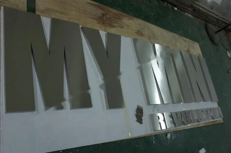 Sign letters of this construction on the workshop bench