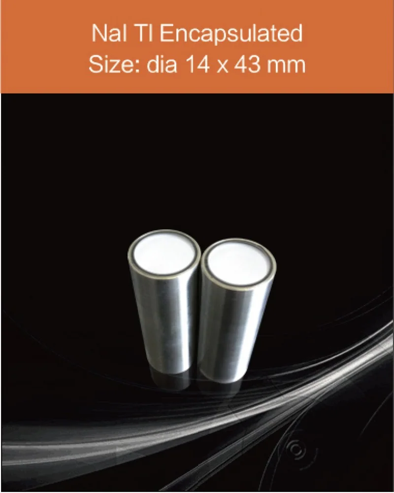 diameter 14 mm x 43 mm - NaI(Tl) crystal and detector by EPIC Crystal