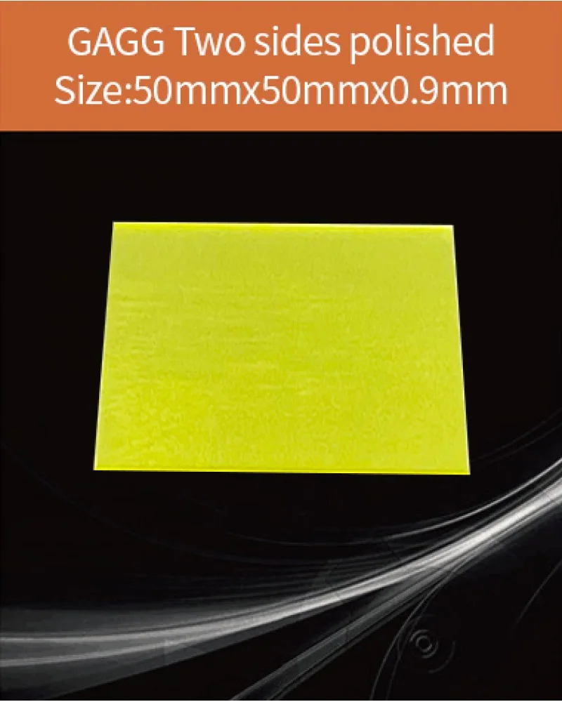 GAGG-Scintillator-50x50x0.9mm - GAGG(Ce) scintillation crystal by EPIC Crystal