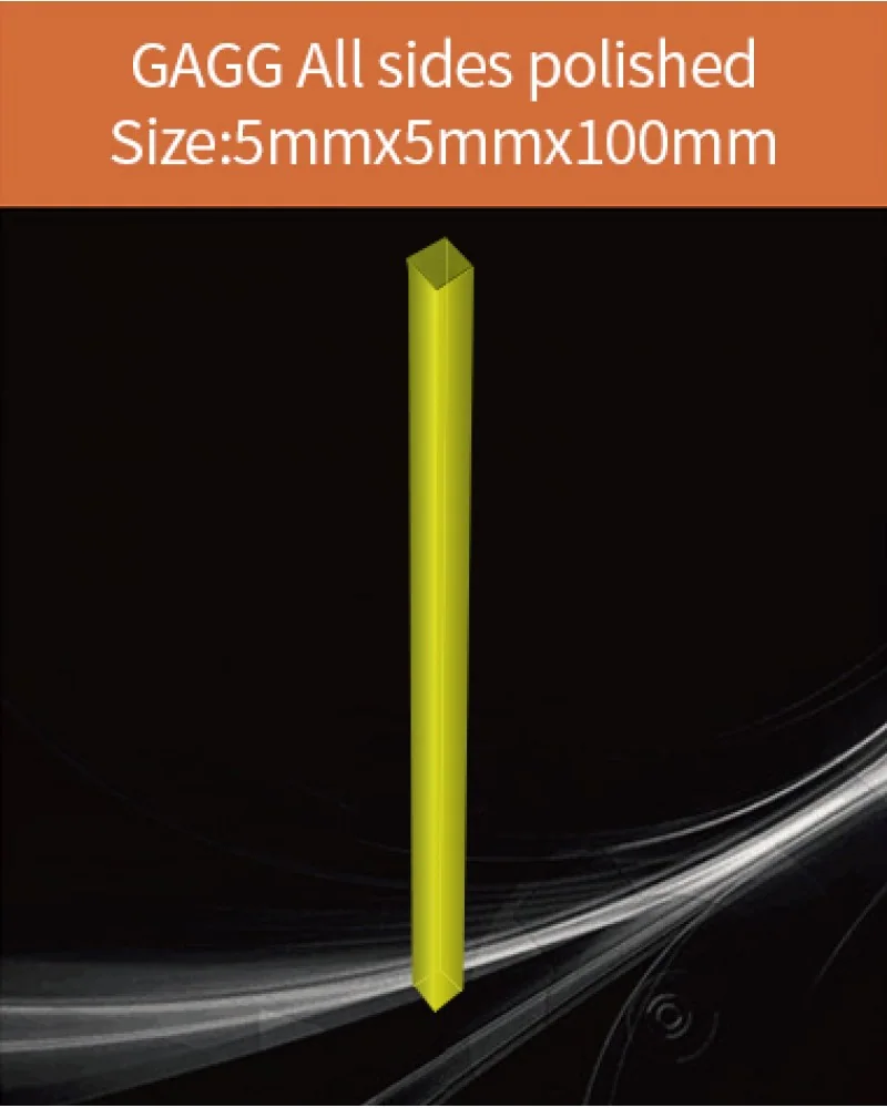 GAGG-Scintillator-5x5x100mm - GAGG(Ce) scintillation crystal by EPIC Crystal