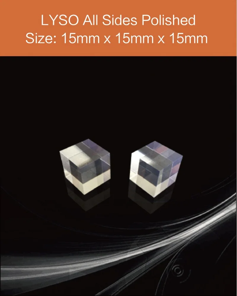 15mm x 15mm x 15mm all sides polished - LYSO(Ce) scintillation crystal by EPIC Crystal