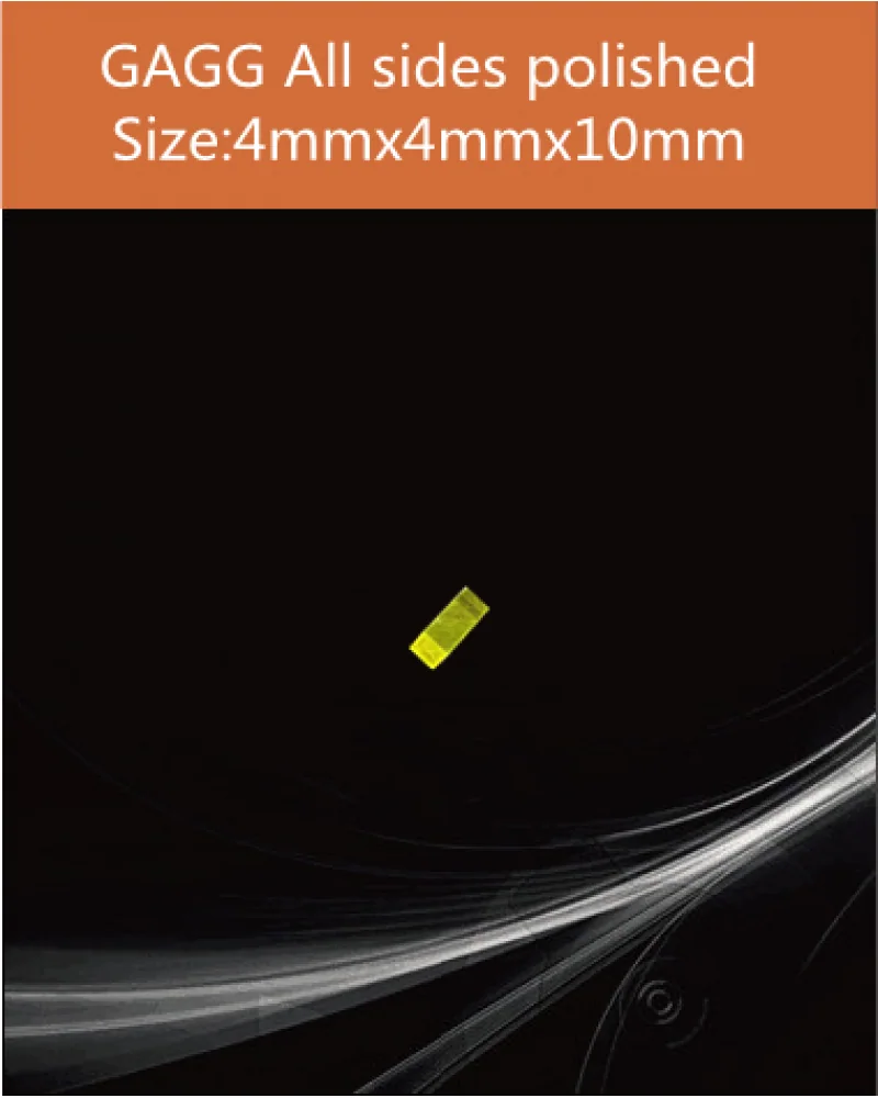 GAGG-Scintillator-4x4x10mm - GAGG(Ce) scintillation crystal by EPIC Crystal