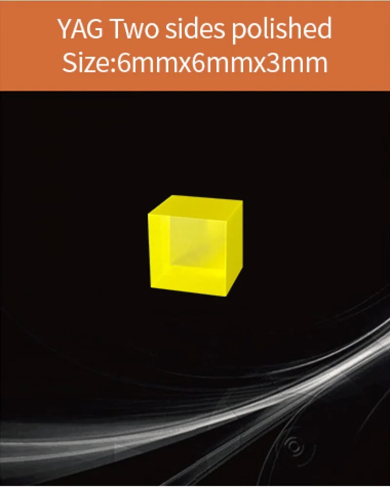 YAG(Ce) / YAP(Ce) YAG Ce 6x6x3mm - YAG(Ce) & YAP(Ce) crystal by EPIC Crystal