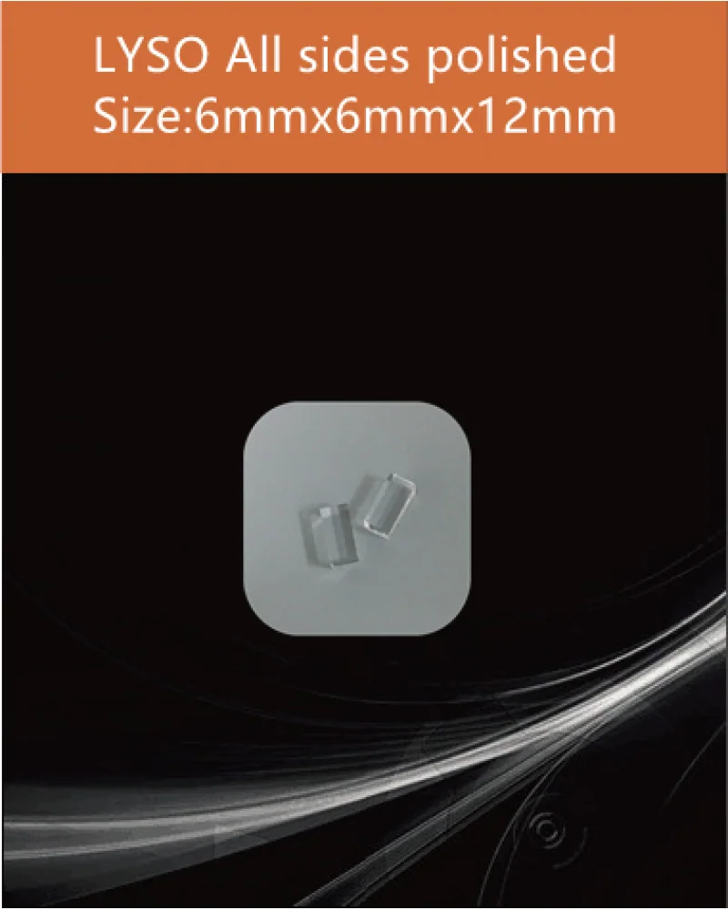 6x6x12 mm all sides polished - LYSO(Ce) scintillation crystal by EPIC Crystal