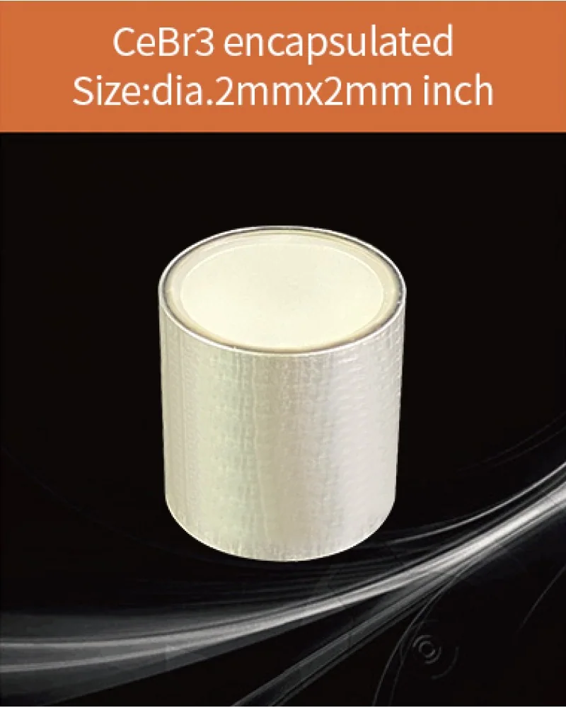 dia.2"x2" encapsulated - LaBr3 & CeBr3 crystal and detector by EPIC Crystal