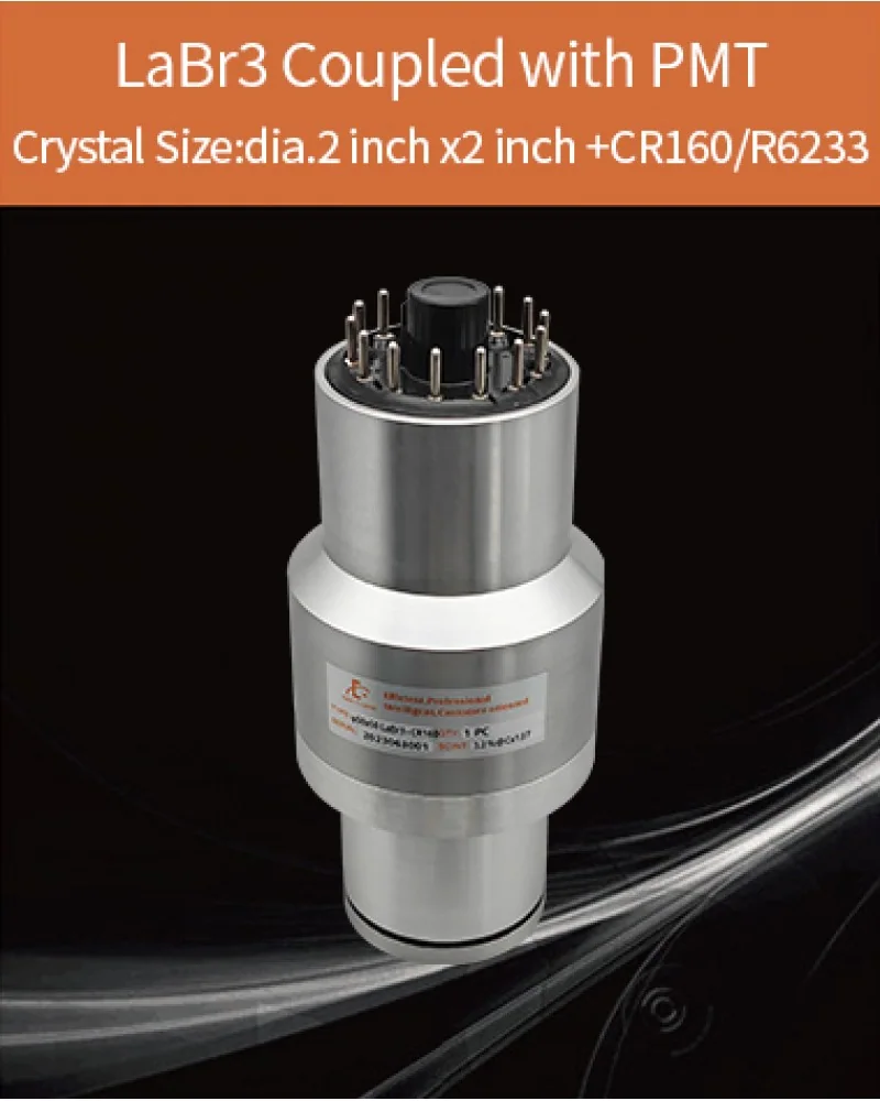 LaBr3 / CeBr3 ELBC-D50H50/3T01 - LaBr3 & CeBr3 crystal and detector by EPIC Crystal