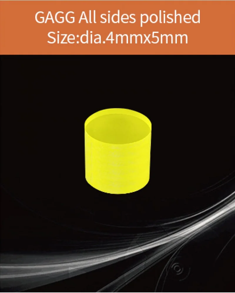 GAGG-Scintillator-dia.4x5mm - GAGG(Ce) scintillation crystal by EPIC Crystal
