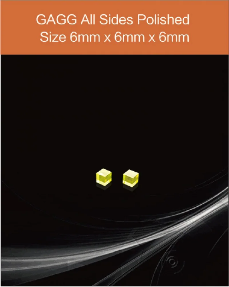 GAGG(Ce) 6x6x6mm - GAGG(Ce) scintillation crystal by EPIC Crystal