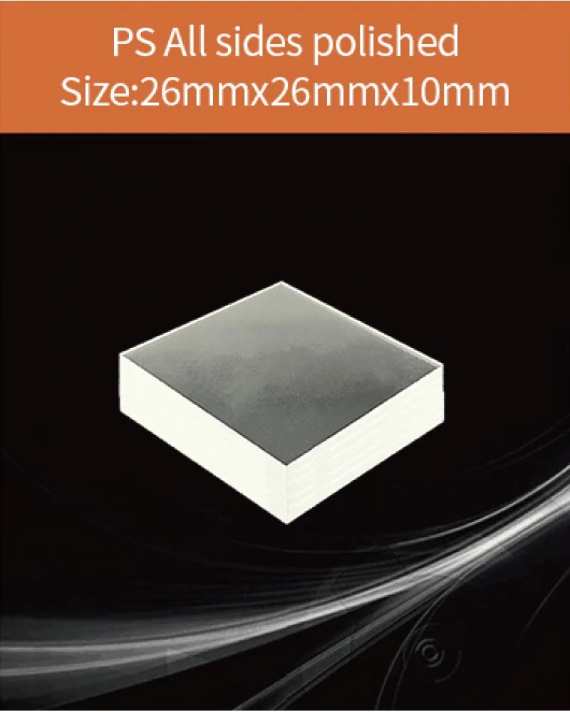Plastic 26x26x10mm - Plastic scintillator by EPIC Crystal