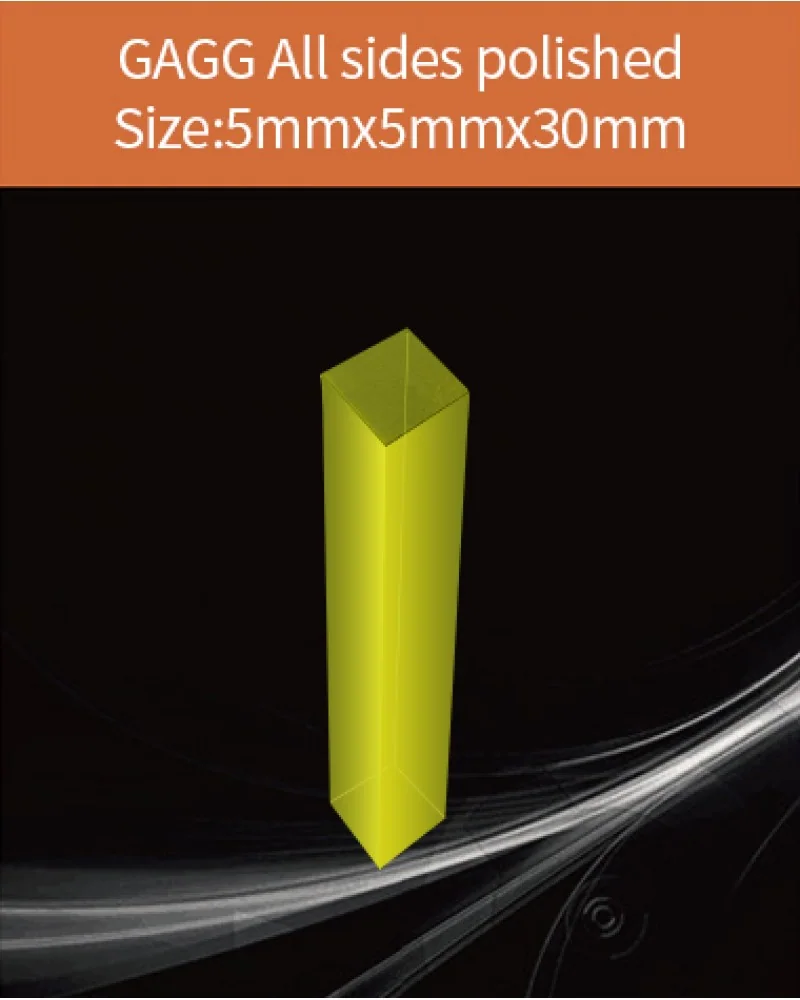 GAGG-Scintillator-5x5x30mm - GAGG(Ce) scintillation crystal by EPIC Crystal