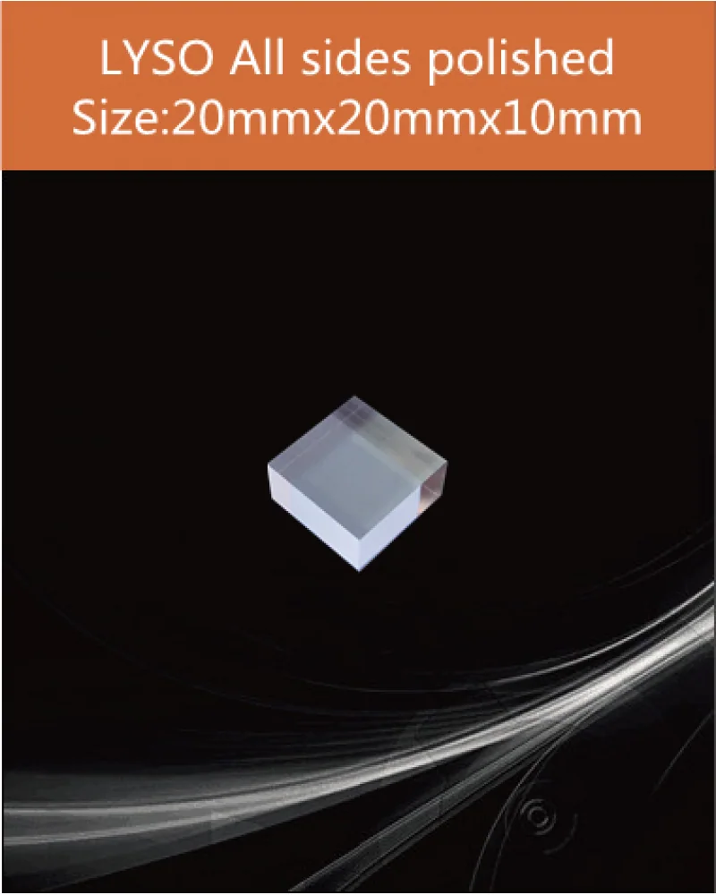LYSO all sides polished 20x20x10mm - LYSO(Ce) scintillation crystal by EPIC Crystal