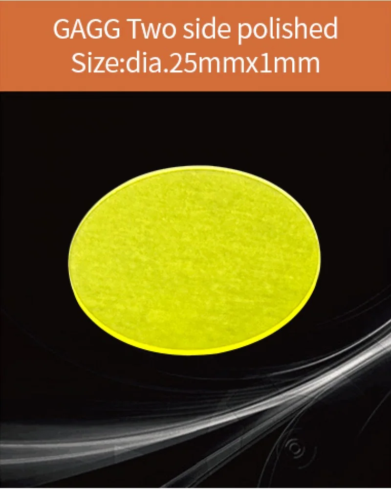 GAGG-Scintillator-dia.25x1mm - GAGG(Ce) scintillation crystal by EPIC Crystal