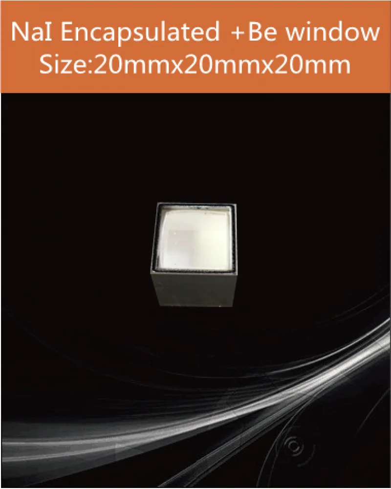 NaI TI 20x20x20mm - NaI(Tl) crystal and detector by EPIC Crystal