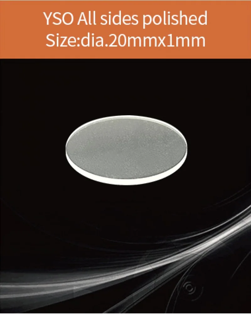 dia.20x1mm - YSO(Ce) scintillation crystal by EPIC Crystal