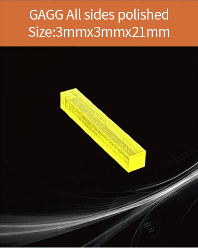 GAGG-Scintillator-3x3x21mm - GAGG(Ce) scintillation crystal by EPIC Crystal