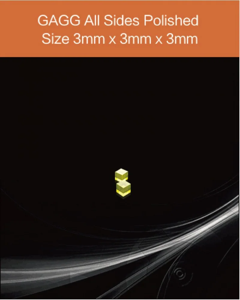GAGG(Ce) 3x3x3mm - GAGG(Ce) scintillation crystal by EPIC Crystal