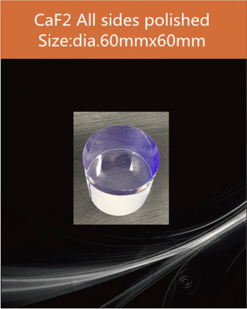 CaF2(Eu) / BaF2 dia.60x60mm - CaF2(Eu), BaF2 and Y-BaF2 scintillation crystals by EPIC Crystal