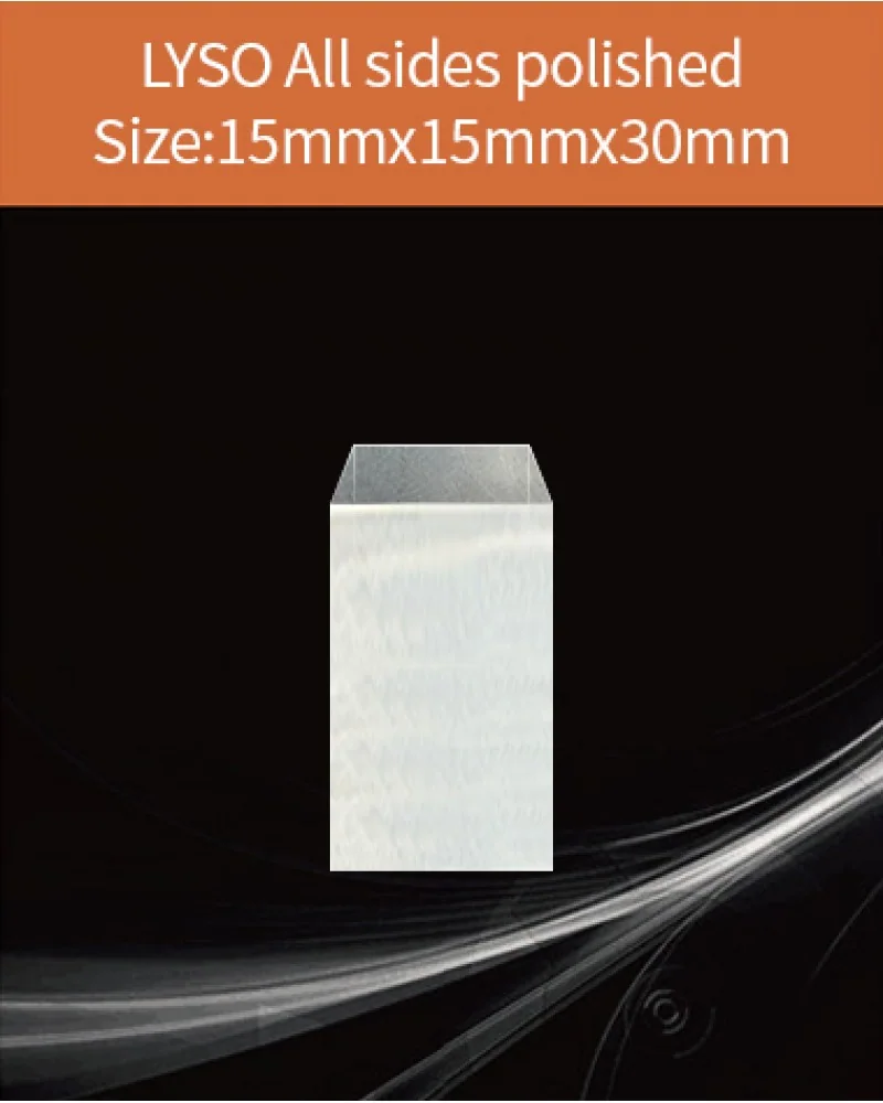 15x15x30 mm all sides polished - LYSO(Ce) scintillation crystal by EPIC Crystal