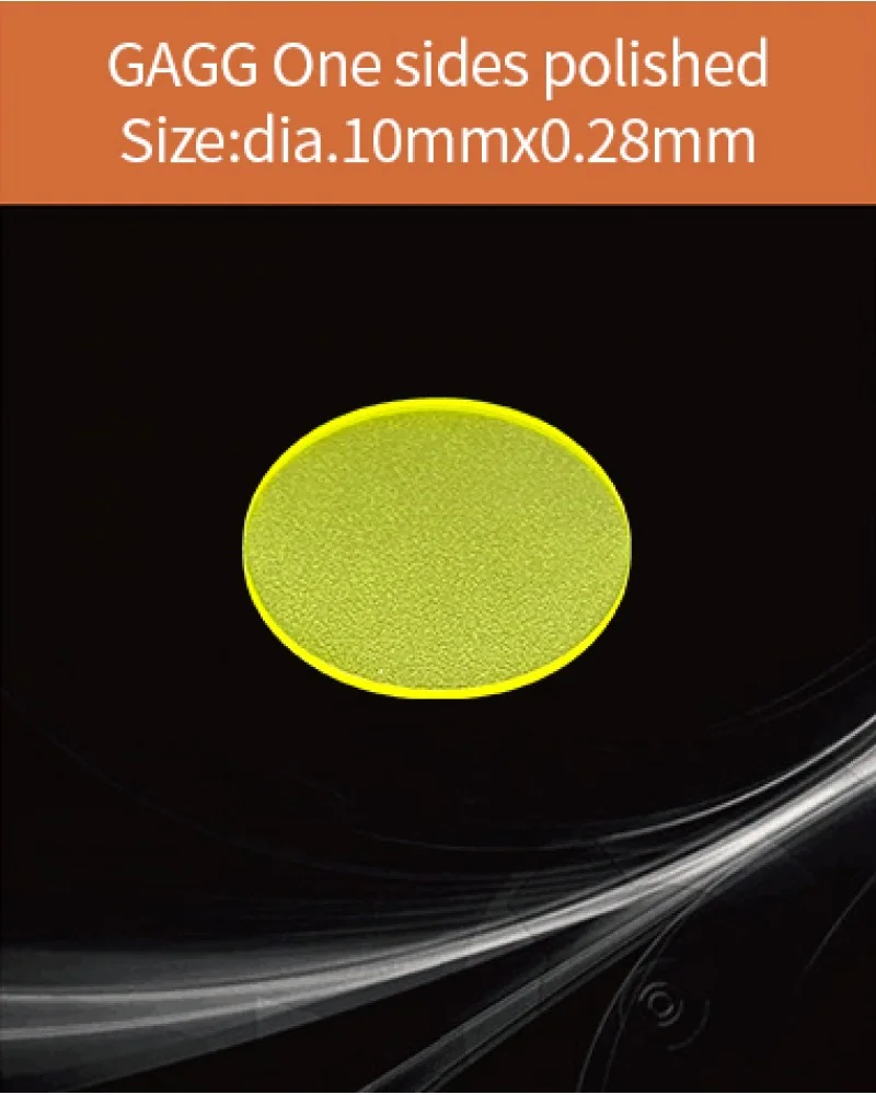 GAGG-Scintillator-dia.10x0.28mm - GAGG(Ce) scintillation crystal by EPIC Crystal