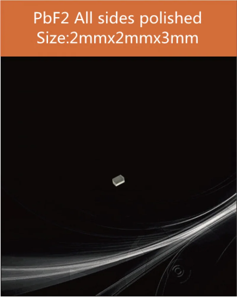 2 x 2x 3 mm all sides polished - PbWO4 and PbF2 scintillation crystal by EPIC Crystal
