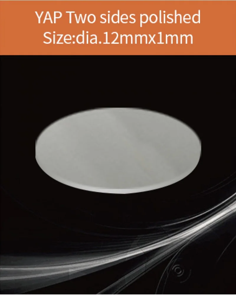 YAG(Ce) / YAP(Ce) YAP:Ce diameter 25x1mm - YAG(Ce) & YAP(Ce) crystal by EPIC Crystal