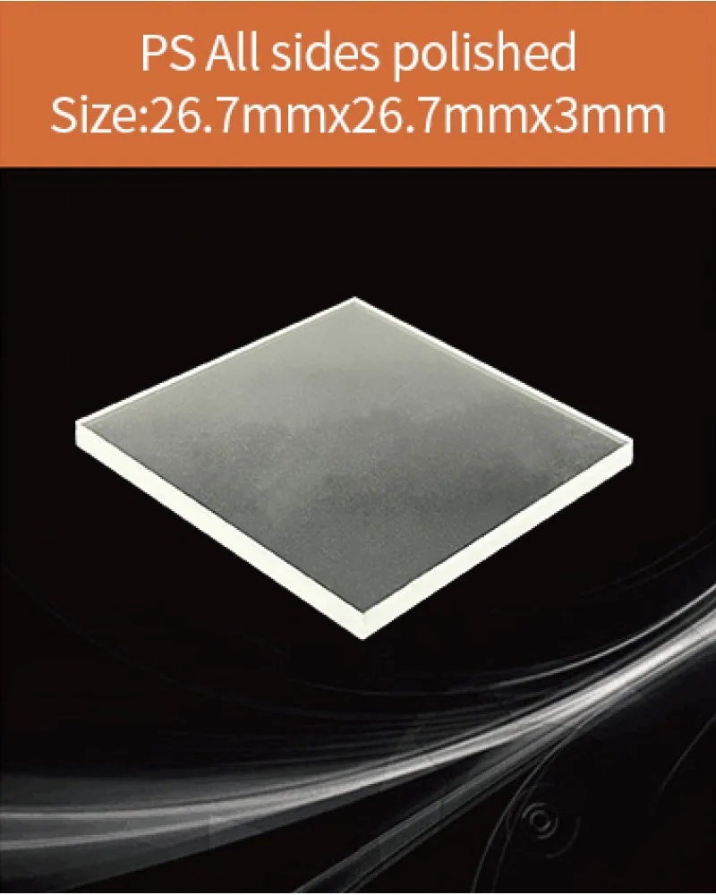 Plastic 26.7x26.7x3mm - Plastic scintillator by EPIC Crystal