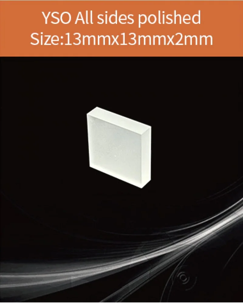 13x13x2mm - YSO(Ce) scintillation crystal by EPIC Crystal