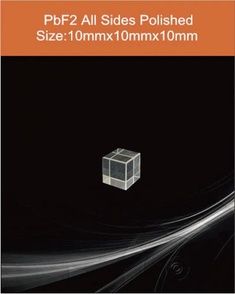 10x10x10mm all sides polished - PbWO4 and PbF2 scintillation crystal by EPIC Crystal