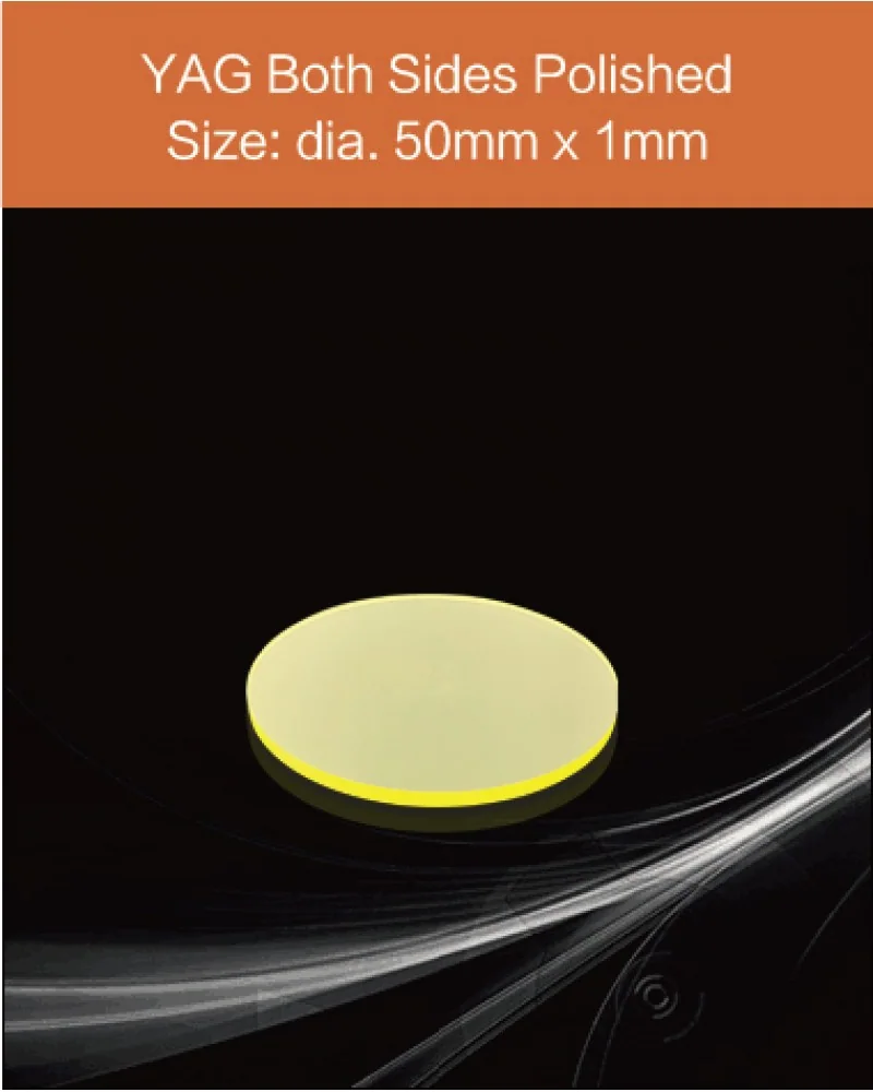 diameter 50mm x 1mm - YAG(Ce) & YAP(Ce) crystal by EPIC Crystal