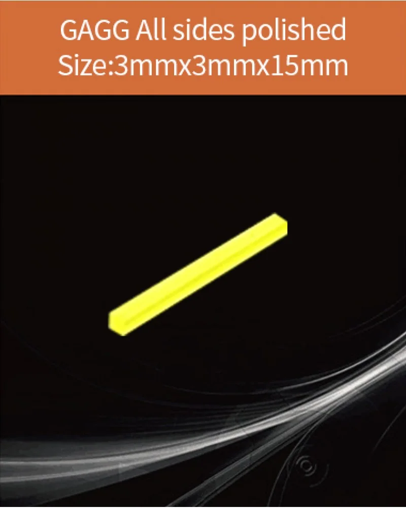 GAGG-Scintillator-3x3x15mm - GAGG(Ce) scintillation crystal by EPIC Crystal