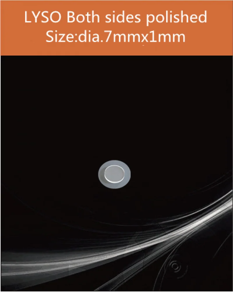 dia.7x1 mm both sides polished - LYSO(Ce) scintillation crystal by EPIC Crystal