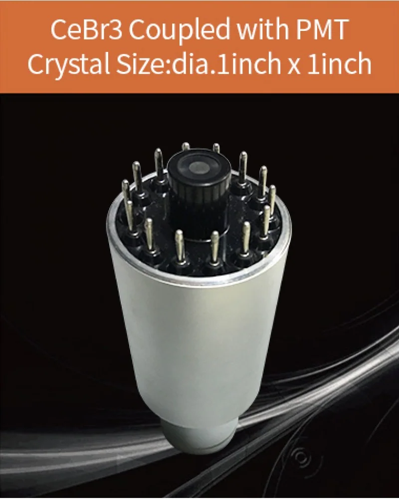 LaBr3 / CeBr3 1inch x 1inch - LaBr3 & CeBr3 crystal and detector by EPIC Crystal