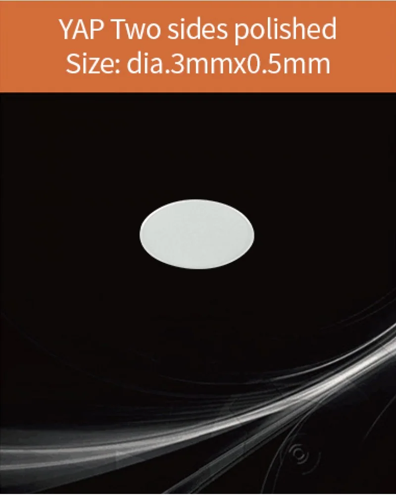 YAG(Ce) / YAP(Ce) YAP:Ce dia. 3x0.5mm - YAG(Ce) & YAP(Ce) crystal by EPIC Crystal