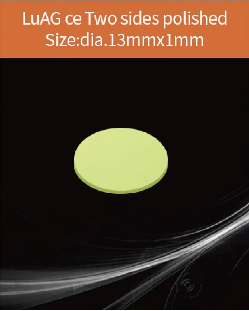 LuAG(Ce) scintillator diameter 13x1mm - LuAG scintillation crystal by EPIC Crystal