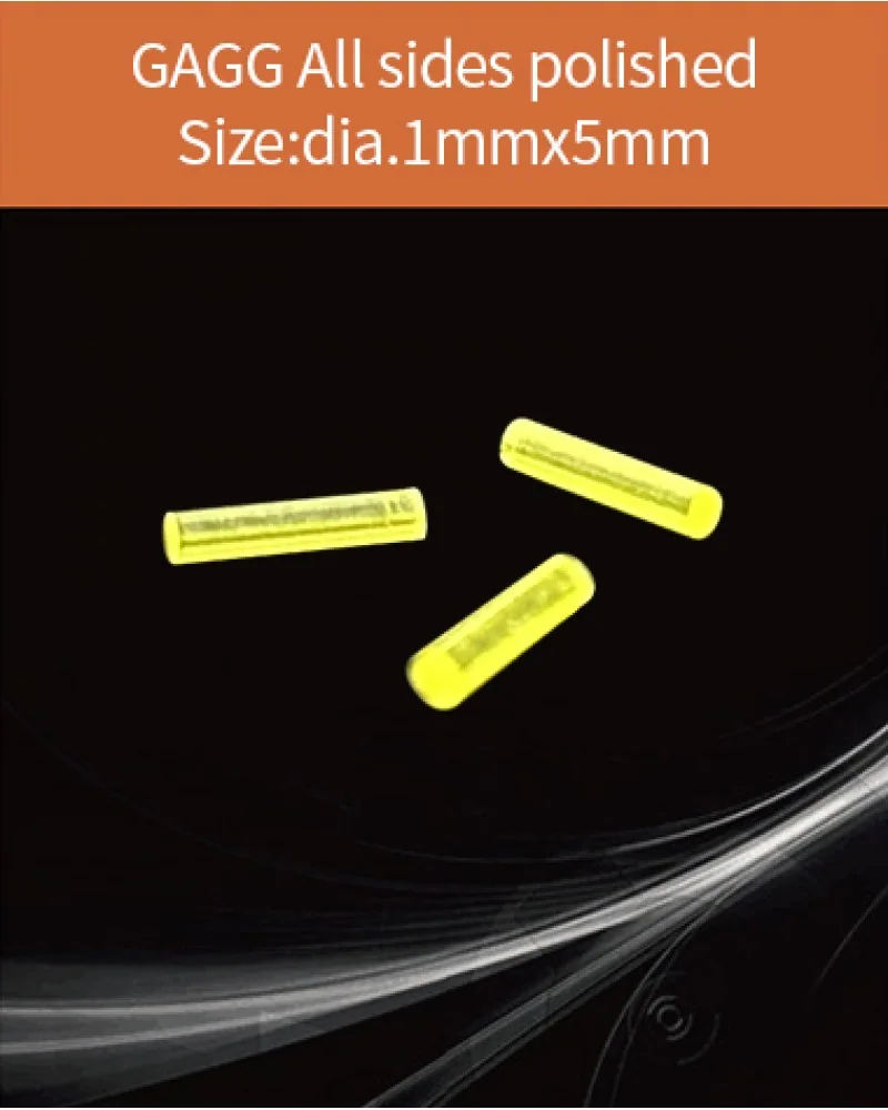 GAGG-Scintillator-dia.1x5mm - GAGG(Ce) scintillation crystal by EPIC Crystal