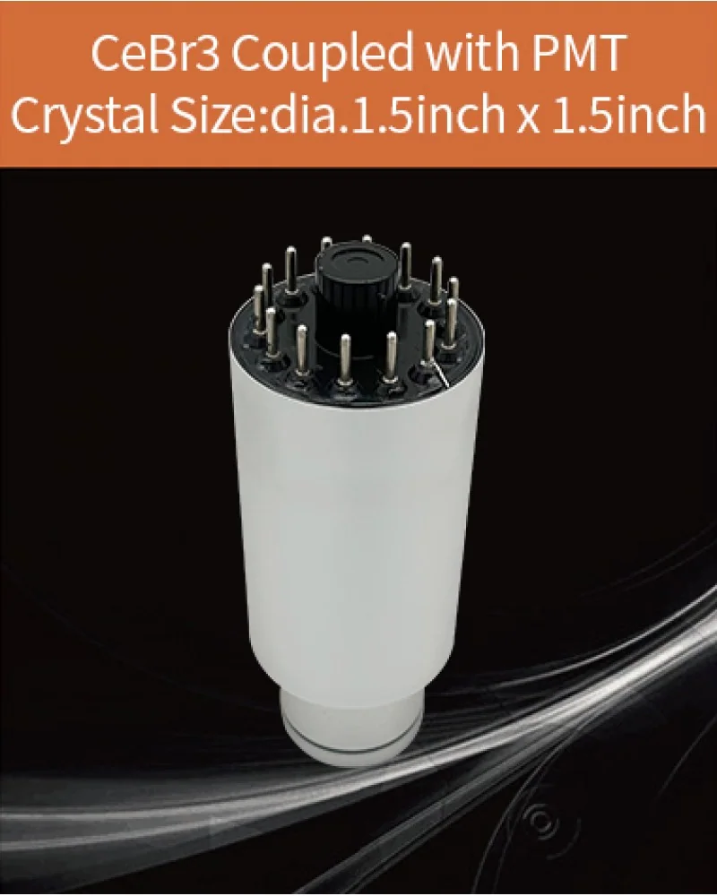 LaBr3 / CeBr3 ECB-D38H38/2T01 - LaBr3 & CeBr3 crystal and detector by EPIC Crystal